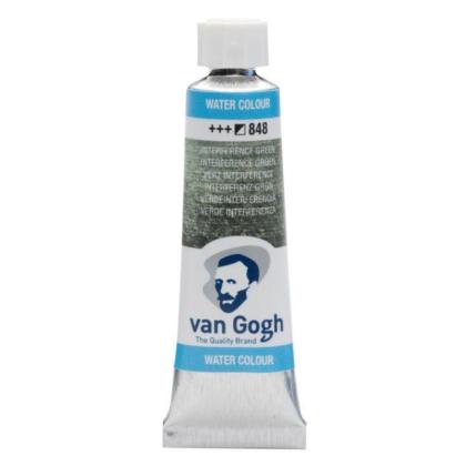 Краски акварельные "Van Gogh" 848 интерферентный зеленый, 10 мл., туба