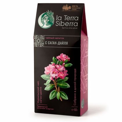 Чайный напиток "La Terra Sibera" 60 гр., с листом винограда амурского
