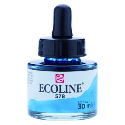 краски жидкая акварель "ECOLINE" 578 циан 30 мл.
