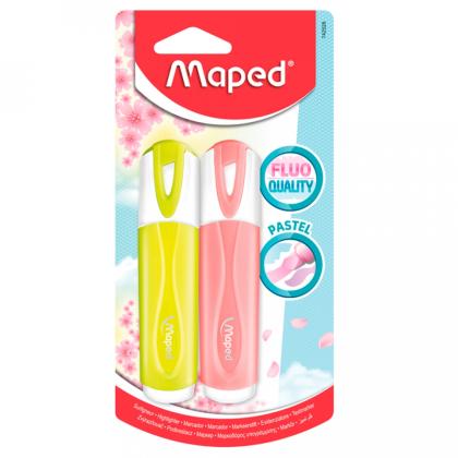 Маркер текстовый "Pastel" блистер, 2 шт