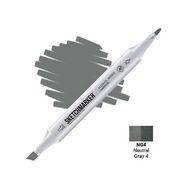 Маркер перм., худ. "Sketchmarker" двусторонний, NG4, серый нейтральный №4