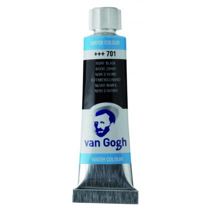 Краски акварельные "Van Gogh" 701 черный жженая кость, 10 мл., туба