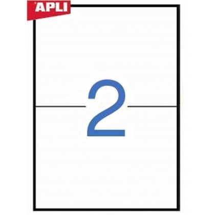 накл. 210х148  бел.  удаляемые 2/100 Apli