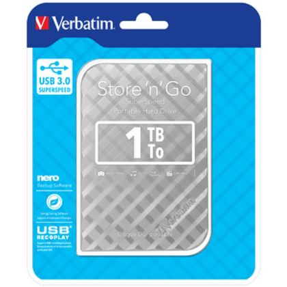 комп. портативный диск 2.5" 1TB USB 3.0 серебристый Store 