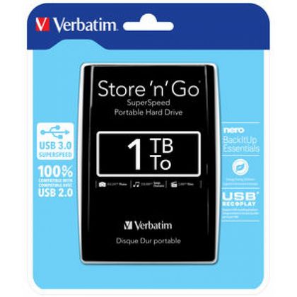 комп. портативный диск 2.5" 1TB USB 3.0 серебристый Verbatim