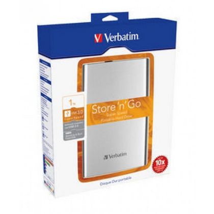 комп. портативный диск 2.5" 1TB USB 3.0 серебристый Verbatim