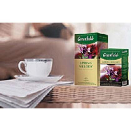 Чай "Greenfield" 100 пак*1.5 гр., черный, с душист. трав. и фрукт. аром., Spring Melody