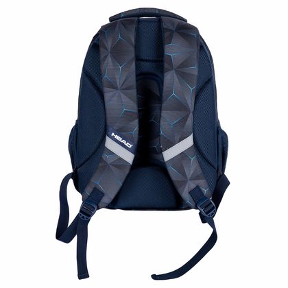 Рюкзак молодежный "Head 3D blue" полиэстер., уплот. спинка, чёрный