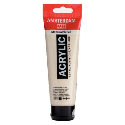 Краски акриловые "Amsterdam" 289 титаниум желтый светлый, 120 мл., туба