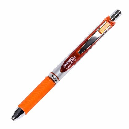 Ручка роллер "Energel BL77" 0,7 мм, пласт., серебрист/зеленый, стерж. зеленый