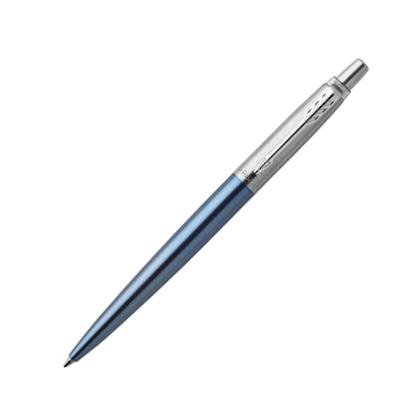 Ручка шарик/автомат "Jotter Core K63 Waterloo Blue CT" 1,0  мм, метал., подарочн. упак., сине-голубой/серебристый, стерж. синий