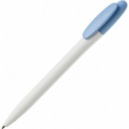 Ручка шарик/автомат "Bay MATT BC" 1,0 мм, пласт., матов., белый/красный, стерж. синий