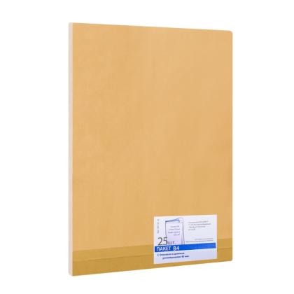 конверт 229*324, С4 силикон., крафт с расш. 4см  25шт.