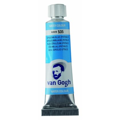 Краски акварельные "Van Gogh" 535 церулеан синий ФЦ, 10 мл., туба