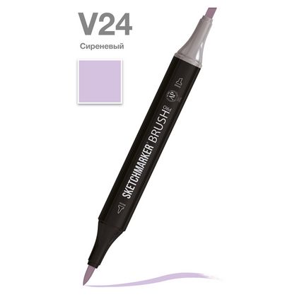 Маркер перм., худ. "Sketchmarker Brush" двусторонний, V24, сиреневый