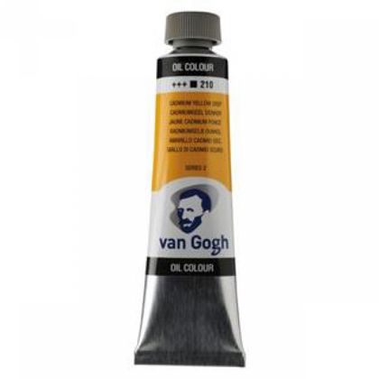 Краски масляные "Van Gogh" 210 кадмий желтый темный, 40 мл., туба