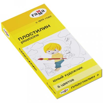 Пластилин для детской лепки 8 цв. "Юный художник"