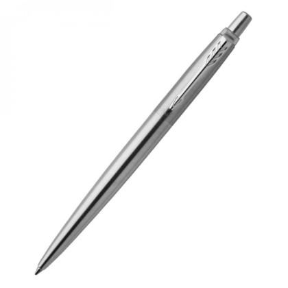 Ручка шарик/автомат "Jotter Stainless Steel" 1 мм, метал., подарочн. упак., серебристый, стерж.синий