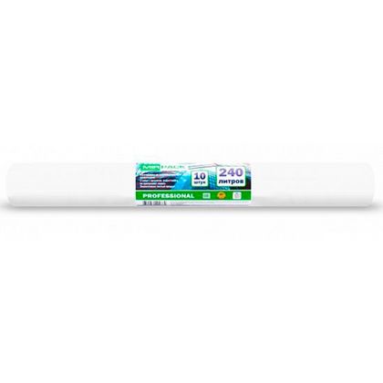 Мешки для мусора 240л 10шт/рулон ПВД Mirpack Professional 35мкм 93*130см цв.прозрачный