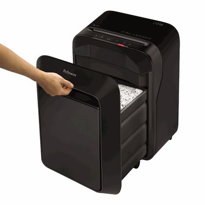 уничтожитель Fellowes® Powershred® LX210 DIN P-4, 4х12 мм, 16 лст., 23 лтр, Jam Proof