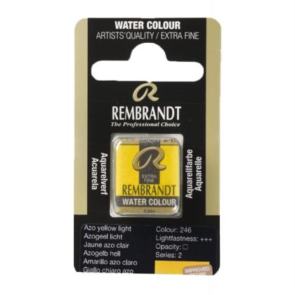 Краски акварельные "Rembrandt" 246 желтый AZO светлый, кювета