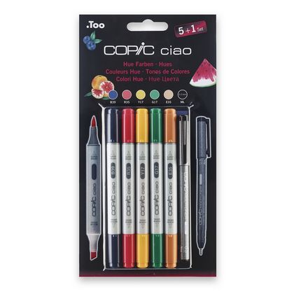 Маркер перм., худ. "Copic ciao" набор 5+1, оттенки
