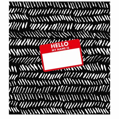 Тетрадь А5 48 л., клет. "Hello" скоба сбоку, обл. карт., УФ-лак, ассорти