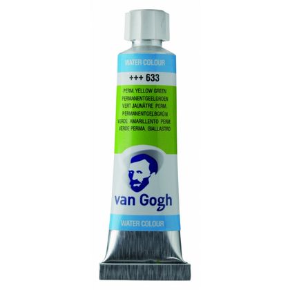 Краски акварельные "Van Gogh" 633 желто-зеленый прочный, 10 мл., туба