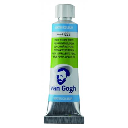 Краски акварельные "Van Gogh" 633 желто-зеленый прочный, 10 мл., туба
