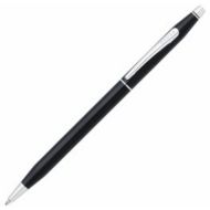 Ручка шарик/автомат "Classic Century Black Lacquer" 0,7 мм, метал., подарочн. упак., черный/серебристый, стерж. черный
