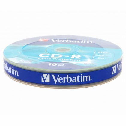 диск CD-R  (10 шт/п/эт.упак) 700 Мб Extra Protection Verbatim