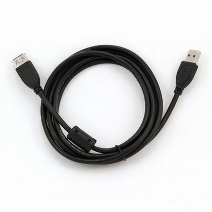 Кабель-удлинитель Cablexpert CCF-USB2-AMAF-6 USB2.0 AM/AF 1,8м черный