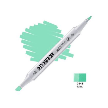 Маркер перм., худ. "Sketchmarker" двусторонний, G143, мята