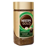 Кофе "Nescafe" натур. растворим. сублимир с доб. жар.мол. кофе., 170 гр., стекл./б., Gold Aroma Intenso