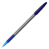 Ручка шарик. "Office Grip" 0,7 мм, пласт., серый., стерж. синий