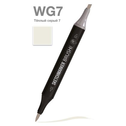 Маркер перм., худ. "Sketchmarker Brush" двусторонний, WG7, теплый серый 7