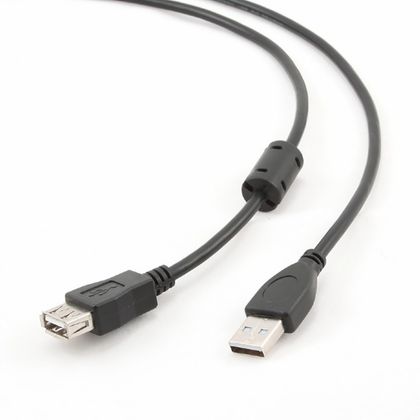 Кабель-удлинитель Cablexpert CCF-USB2-AMAF-10 USB2.0 Pro AM/AF 3м черный