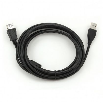Кабель-удлинитель Cablexpert CCF-USB2-AMAF-10 USB2.0 Pro AM/AF 3м черный