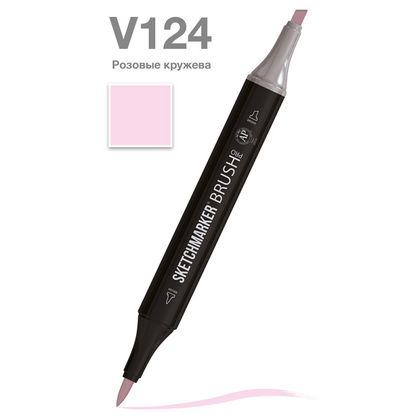 Маркер перм., худ. "Sketchmarker Brush" двусторонний, V124, розовые кружева