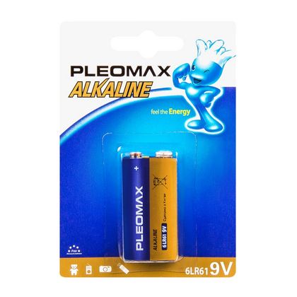 бат_гальв. эл-т щел. (алкал.) 9 V 6LR61 1 шт. Pleomax Samsung крона