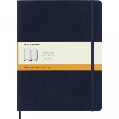 Блокнот А4- 190*250 мм, 96 л., тонир., лин. "Classic Soft Xlarge" интегральн. обл. полиуретан., на резинке, красный