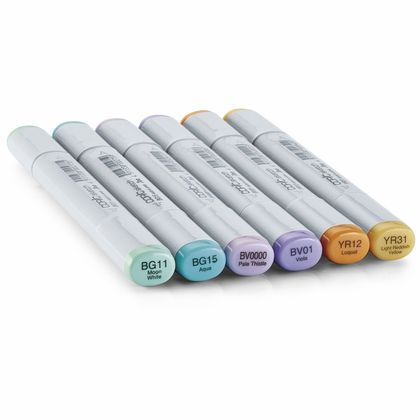 Маркер перм., худ. "Copic Sketch" набор 6 цв., пастельные оттенки