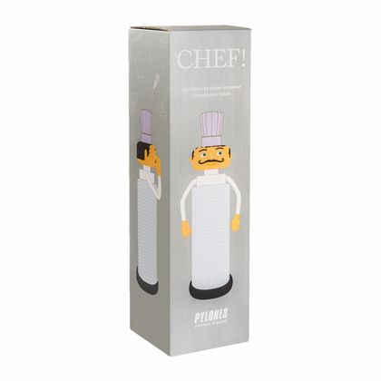 Держатель д/бумажных полотенец "CHEF2" пласт., подарочн. упак., белый