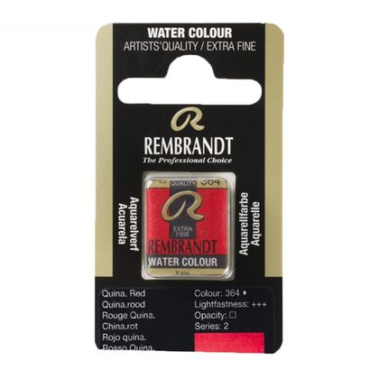 Краски акварельные "Rembrandt" 364 хинакридон красный, кювета