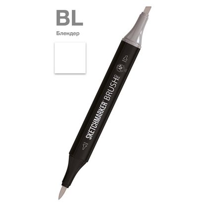 Маркер перм., худ. "Sketchmarker Brush" двусторонний, BL, блендер