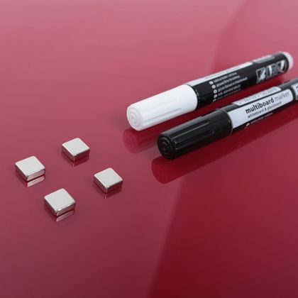 Доска  60*80 см, стекл., белый 2x3