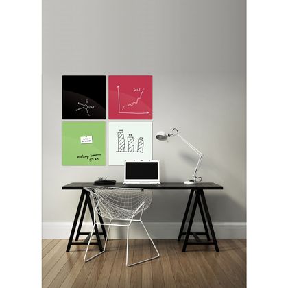 Доска  60*80 см, стекл., белый 2x3