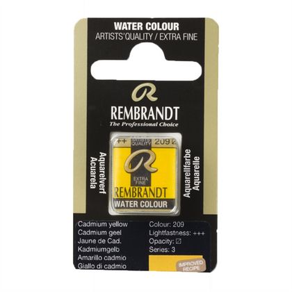 Краски акварельные "Rembrandt" 209 кадмий желтый, кювета