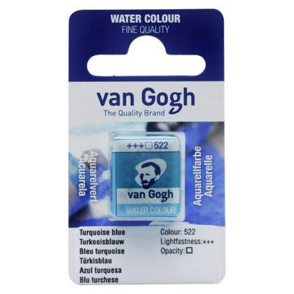Краски акварельные "Van Gogh" 522 бирюзовый синий, кювета