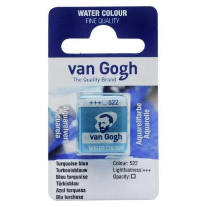 Краски акварельные "Van Gogh" 522 бирюзовый синий, кювета